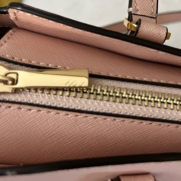 Tory Burch Emerson Pink Quartz Saffiano Leather Tote Bag Gold Hardware - Picture 13 of 17